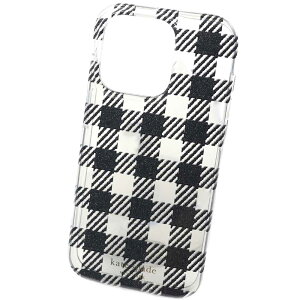 PCgXy[h X}zP[X X}zJo[ iPhone 14 Pro p `FbN KATE SPADE SAM ICON GLITTER GINGHAM PRINTED TPU iphone 14 PRO Ή RESIN BLACK KB353 001