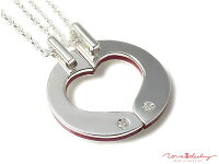 LOVEofDESTINYラブオブディスティニーシルバーダイヤ&ハートリングVOL.1赤い糸入りペアネックレスペンダントLODN-012M012L【ペアアクセサリー/プレゼント/ギフト/記念日/誕生日】【after1207】130206_free