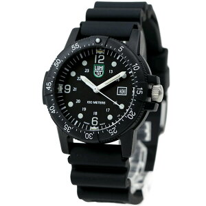 ~mbNX rv Y tJ_[ ubN LUMINOX Black / White 10ATM 44mm Black PU X2.2001 X2-2001