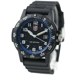 ���~�m�b�N�X �r���v �����Y �V�[�^�[�g�� �W���C�A���g 44mm �u���b�N �u���[ �N�H�[�c 10�C���h�� �g���`�E�����Ȕ��� LUMINOX Leatherback Sea Turtle Giant XS.0324