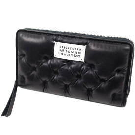 メゾンマルジェラ Maison Margiela 長財布 ラウンドファスナー レディース メンズ グラム スラム エンブローダリー ウォレット ブラック SA1UI0030-P6434-T8013