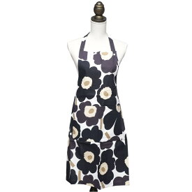 マリメッコ エプロン レディース ダークグレー ベージュ ホワイト marimekko 075550 819 075550-819