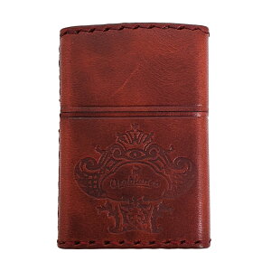 オロビアンコ Orobianco × ZIPPO ライター ジッポー 本牛革手縫い 本革 日本製 レッド 正規品 喫煙具 アウトドア ORZ-001RD