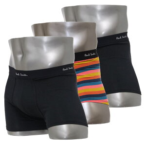 �|�[���X�~�X �{�N�T�[�p���c 3���Z�b�g �O�� Paul Smith Men's Trunk 3pack 3���g M1A 914 M3PK15 79 Black Cotton/Elastane S/M/L�T�C�Y