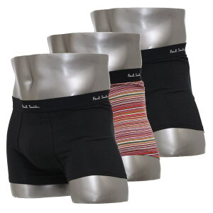 �|�[���X�~�X �{�N�T�[�p���c 3���Z�b�g �O�� Paul Smith Men's Trunk 3pack 3���g M1A 914 M3PKJ 79 Black Cotton/Elastane S/M/L�T�C�Y