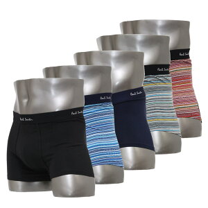 �|�[���X�~�X �{�N�T�[�p���c 5���Z�b�g �O�� 5���g Paul Smith Men's Trunk 5pack Cotton/Elastane S/M/L�T�C�Y M1A 914 M5PKL 1A