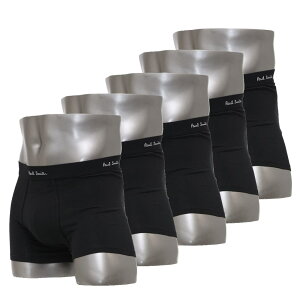 �|�[���X�~�X �{�N�T�[�p���c 5���Z�b�g �O�� 5���g Paul Smith Men's Trunk 5pack Black Cotton/Elastane S/M/L�T�C�Y M1A 914 MR5PK 79