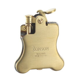 ロンソン ライター RONSON Banjo バンジョー オイルライター R01-1026(R01-1031) ブラスサテン ゴールド