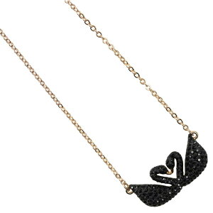 XtXL[ lbNX y_g fB[X ubN [YS[h X _u SWAROVSKI ICONIC SWAN NECKLACE DOUBLE JET/ROS 5296468