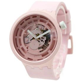 スウォッチ 腕時計 レディース メンズ ユニセックス バイオセラミック ピンク swatch SB03P100