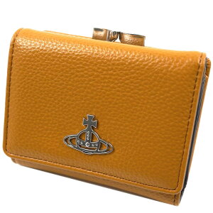 BBAEGXgEbh z O܂z ~jz fB[X ܌ pXP[Xt CG[ RE-VEGAN GRAIN SMALL FRAME WALLET YELLOW Vivienne Westwood 51010018-S000D-E401