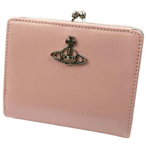 BBAEGXgEbh ܂z ܌ K fB[X U[ Vivienne Westwood WALLET WITH COIN POCKET PEARLISED WALLET PEARLISED LEATHER PINK 51010020-L0038-G401 51010020 L0038 G401