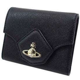 ヴィヴィアン ウエストウッド 財布 三つ折り財布 ブラック Vivienne Westwood 51010039-40565-N405