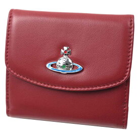 ヴィヴィアンウエストウッド 二つ折り財布 レディース レッド Vivienne Westwood SMALL WALLET NAPPA LEATHER RED ENAMEL ORB 51150003L001LH406 51150003-L001L-H406