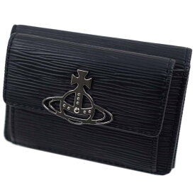 ヴィヴィアンウエストウッド 財布 三つ折り財布 レディース ブラック SMALL FLAP PURSE Vivienne Westwood 52010013-S000E-N404