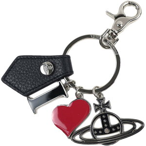 ���B���B�A���E�G�X�g�E�b�h �L�[�����O �L�[�z���_�[ Vivienne Westwood KEYRINGS GRAIN LEATHER I LOVE ORB 82030082U L001J N401