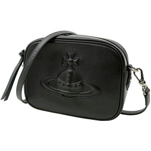 BBAEGXgEbh V_[obO {fBobO JobO fB[X jZbNX ubN Vivienne Westwood ANNA CAMERA BAG Small Crossbody SMOOTH LEATHER INJECTED ORB BLACK 43030037-L001S-N401