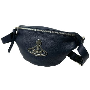 ���B���B�A���E�G�X�g�E�b�h �V�����_�[�o�b�O �N���X�{�f�B �l�C�r�[ Vivienne Westwood HILDA SMALL BUM BAG NAVY 43070028-42070-K401 43070028 42070 K401