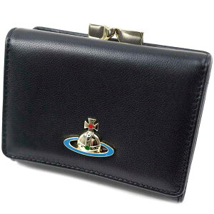 BBAEGXgEbh O܂z ܌ fB[X Vivienne Westwood EMMA SMALL FRAME WALLET BLACK / GOLD ENAMEL ORB 51010018-40564-N412