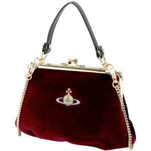 BBAEGXgEbh V_[obO nhobO fB[X ܌ 2WAY xxbg Cbh Vivienne Westwood GRANNY FRAME PURSE VELVET BURGUNDY 52020003W00BXI406 52020003-W00BX-I406