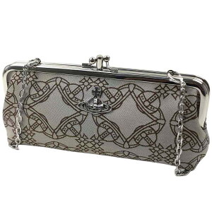 BBAEGXgEbh V_[obO V_[EHbg z ܌ fB[X Vivienne Westwood LOGO DOUBLE FRAME PURSE WITH BROWN 52020044-12089-D401 52020044 12089 D401