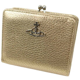 ヴィヴィアンウエストウッド 二つ折り財布 がま口 レディース ゴールド Vivienne Westwood Wallet with coin pocket GRAIN WALLET GOLD 51010020U L004E R403 51010020U-L004E-R403