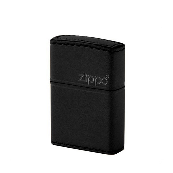 ZIPPO ジッポライター ジッポー ZIPPO B-5 革巻き レザー 横ロゴ 本革 牛革 ブラック ライター