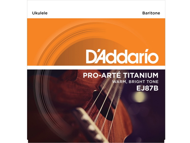 【ゆうパケット・送料無料】【D'Addario （ダダリオ）】【ウクレレ弦】EJ87B Titanium Baritone バリトン