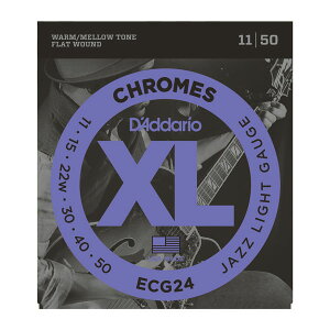 *【ダダリオ エレキギター弦】ジャズライトゲージ D'Addario ECG24(ECG-24)