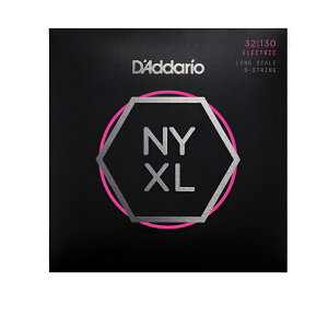 【ゆうパケット・送料無料】D'Addario ダダリオ ベース弦 NYXL Long Scale 6弦 .032-.130 NYXL32130