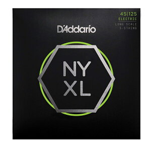 【ゆうパケット・送料無料】D'Addario ダダリオ ベース弦 NYXL Long Scale 5弦 .045-.125 NYXL45125