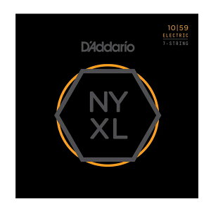 【ゆうパケット・送料無料】D'Addario ダダリオ エレキギター弦 NYXL Regular Light 7弦 .010-.059 NYXL1059