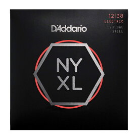 【ゆうパケット・送料無料】D'Addario ダダリオ ペダルスチールギター弦 E9 NYXL Custom Medium .012-.038 NYXL1238PS
