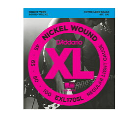 *【ネコポス便、代引き不可】【D'Addario（ダダリオ） ベース弦】EXL-170SL(EXL170SL)