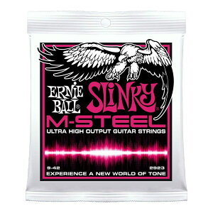 *yERNIE BALLiA[j[{[j GLM^[z2923 M^[ (09-42) M-STEEL SUPER SLINKY }G[WOEXeB[EX[p[EXL[