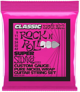 y䂤pPbgցEzERNIE BALL 2253 GLM^[ (09-42) CLASSIC R&R SUPER SLINKY NVbNEbN[EX[p[EXL[