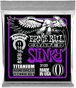 y䂤pPbg֔EzERNIE BALL 3120 GLM^[ (11-48) COATED POWER SLINKY R[ebhEp[EXL[