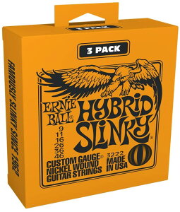 ERNIE BALL 3222 GLM^[ (09-46) HYBRID SLINKY 3Set Pack