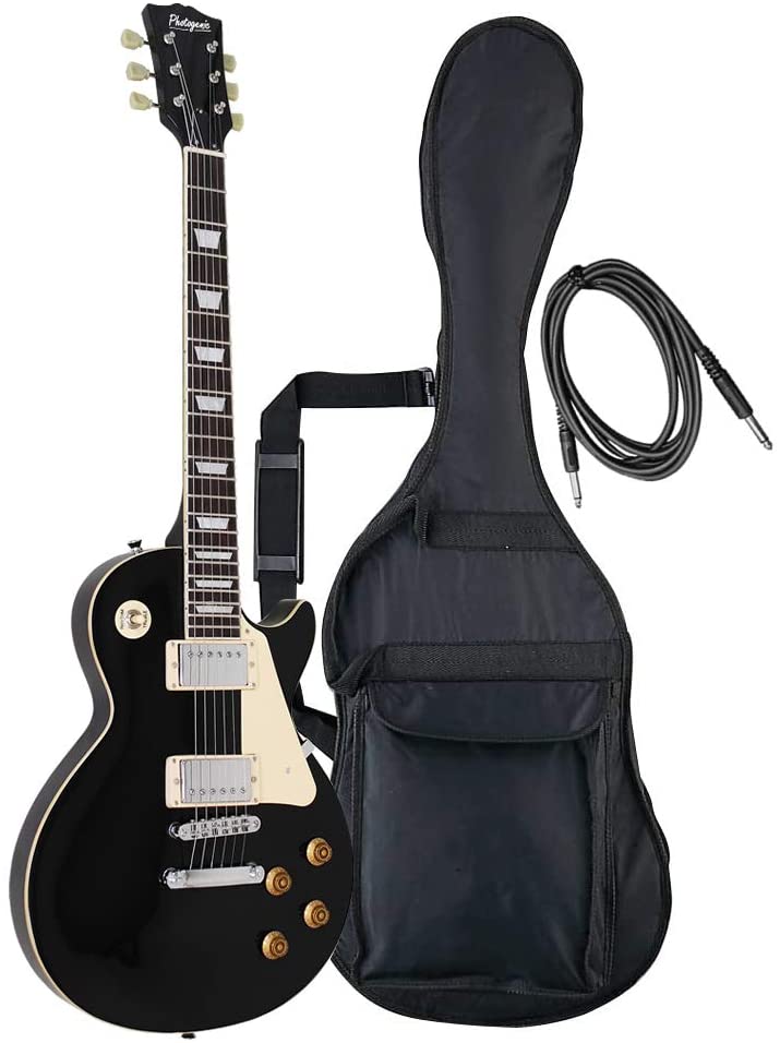 【コンビニ受取対応商品】 PhotoGenic フォトジェニック エレキギター レスポールタイプ LP-260 BK ブラック ギター