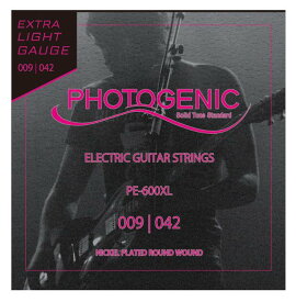 *【ネコポス便専用、代引き不可】【Photogenic(フォトジェニック) エレキギター弦 PE-600XL】