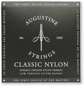 【送料無料・メール便】AUGUSTINE オーガスチン クラシックギター弦 ブラックセット BLACK SET