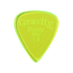 GRAVITY GUITAR PICKS Razer - Mini - GRAM15P 1.5mm, Fluorescent Green