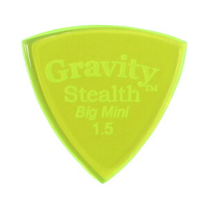GRAVITY GUITAR PICKS Stealth - Big Mini - GSSB15P 1.5mm, Fluorescent Green