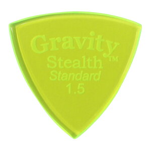GRAVITY GUITAR PICKS Stealth - Standard - GSSS15P 1.5mm, Fluorescent Green