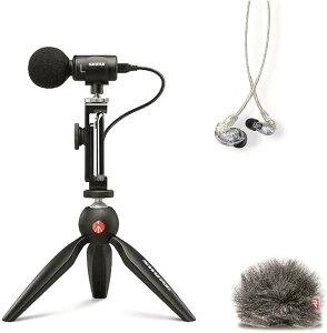 SHURE MV88+SE215-CL-A �|�[�^�u������B�e�L�b�g : �X�e���I�R���f���T�[�}�C�N iOS Android MV88+ & �C���z�� & �E�B���h�W���}�[