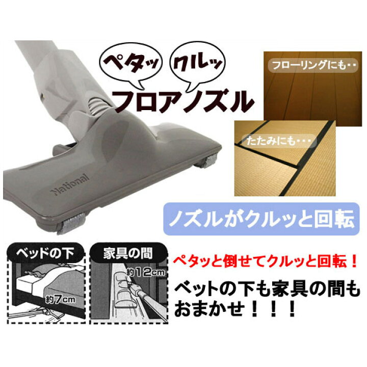 楽天市場】パナソニック 掃除機用 ペタクルフロアノズル サイクロン 