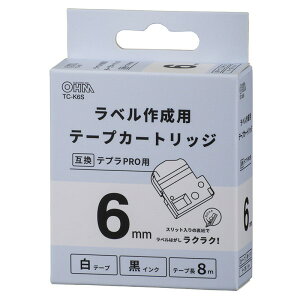 �e�v���݊����x�� ���e�[�v ������ ��6mm OHM 01-3801 TC-K6S �y���[���֑��������z