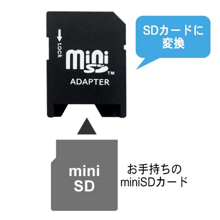 楽天市場】miniSD-SDカード変換アダプター 2〜32GBまで対応 収納ケース 