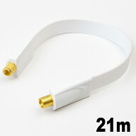地上・BSデジタル対応 フラットアンテナケーブル 0.3m すき間ケーブル 薄型 スキマ配線 ドア窓対応 忍者…