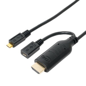 �_�y�V�J�[�h�|�C���g5�{�I4/5�^ �~���V microUSB-HDMI MHL�P�[�u�� 3.0m SML-J03/BK �y���������z